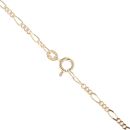 9ct Yellow Gold Figaro Bracelet 20"