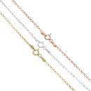 Silver, Yellow and Rose Gold Plated Layering Chains Set of Three