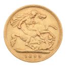 1899 Victoria Old Head UK Half Sovereign Coin