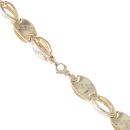 14ct Yellow and White Gold Greek Key Chain 26"