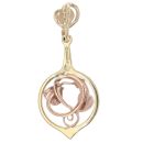 9ct Yellow and Rose Gold Vine Of Life Clogau Pendant