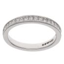 Platinum 0.50ct Princess Cut Diamond Eternity Ring