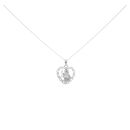 Silver St Christopher Heart Pendant And Chain 18" by Icesia