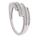 9ct White Gold 0.90ct Diamond Fancy Ring