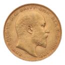 1910 Edward VII Large Head UK Full Sovereign Coin