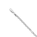 Silver Cable Fancy Bracelet 8.5"