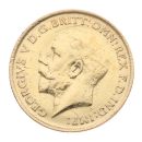 1914 George V Large Head UK Half Sovereign Coin