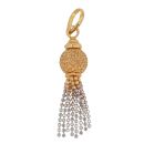 22ct Yellow and White Gold Tassel Pendant
