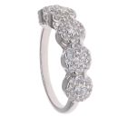 Silver Cubic Zirconia Cluster Ring By Icesia