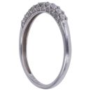 9ct White Gold 0.33ct Brilliant Cut Diamond Half Eternity Ring