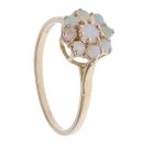 9ct Yellow Gold Opal Cluster Ring