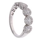 18ct White Gold 0.68ct Brilliant Cut Diamond Cluster Ring