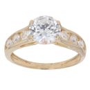 14ct Yellow Gold Cubic Zirconia Ring