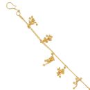 22ct Yellow Gold Fancy Filigree Tassel Bracelet 7"