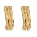 22ct Yellow Gold Patterned Fancy Earrings
