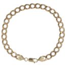 9ct Yellow Gold Curb Bracelet 9"