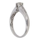 9ct White Gold 0.40ct Brilliant Cut Diamond Solitaire Ring