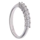 18ct White Gold 0.50ct Brilliant Cut Diamond Seven Stone Eternity Ring