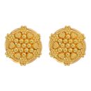 22ct Yellow Gold Granulation Stud Earrings