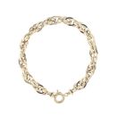 14ct Yellow Gold Multi Link Bracelet 7.5"