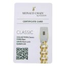 14ct Yellow Gold Monaco Curb Classic Cubic Zirconia Pave Lock Bracelet 7.5"