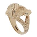 9ct Yellow Gold Dog Signet Ring