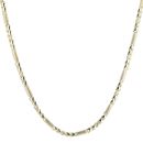 14ct Yellow Gold Chevron Fancy Chain 18"