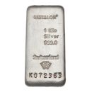 Silver 1Kg Metalor Ingot