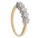 18ct Yellow Gold 1.00ct Brilliant Cut Diamond Five Stone Ring