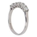 18ct White Gold 0.75ct Brilliant Cut Diamond Five Stone Ring