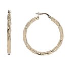 14ct Yellow Gold Twisted Hoop Earrings