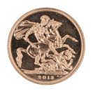 2013 Elizabeth II Fourth Portrait UK Full Sovereign Coin