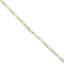 9ct Yellow Gold Figaro Chain 18"