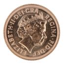 2013 Elizabeth II Fourth Portrait UK Full Sovereign Coin