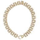 9ct Yellow Gold Gate Bracelet 7.5"