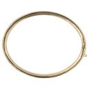 18ct Yellow Gold Hinged Solid Bangle