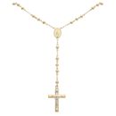 14ct Yellow Gold Rosary Beads 24"