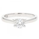 Platinum 0.54ct Leo Diamond Solitaire Ring