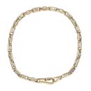 9ct Yellow and White Gold Fancy Bracelet 7.5"