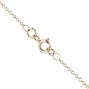 9ct Yellow Gold Emerald Knot Pendant and Chain 16"