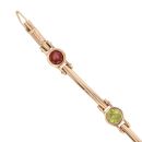 9ct Yellow Gold Multi Gemstone Bracelet 6.5"