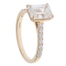 9ct Yellow Gold 2.65ct Emerald Cut Lab Grown Diamond Solitaire Ring