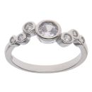 Silver Cubic Zirconia Fancy Ring By Icesia