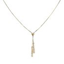 9ct Yellow Gold Bead Tassel Necklace 18"