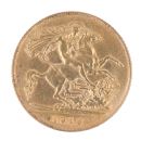 1913 George V Large Head UK Half Sovereign Coin