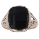 9ct Yellow Gold Square Onyx Signet Ring