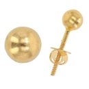 22ct Yellow Gold Ball Stud Earrings