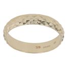 9ct Yellow Gold Patterned 3mm Wedding Band