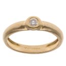 18ct Yellow Gold 0.10ct Diamond Solitaire Ring