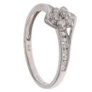 9ct White Gold 0.35ct Brilliant Cut Diamond Cluster Ring